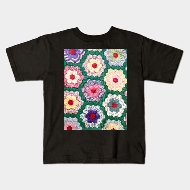 Quilt Graphic Kids T-Shirt by DadOfMo Designs